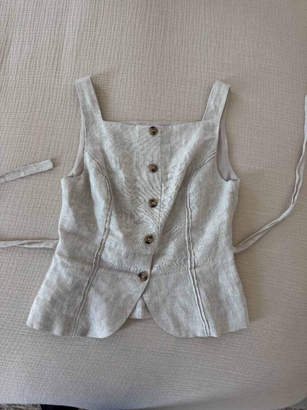 Emily Linen Two Piece (just the top) - Picture 2 of 4